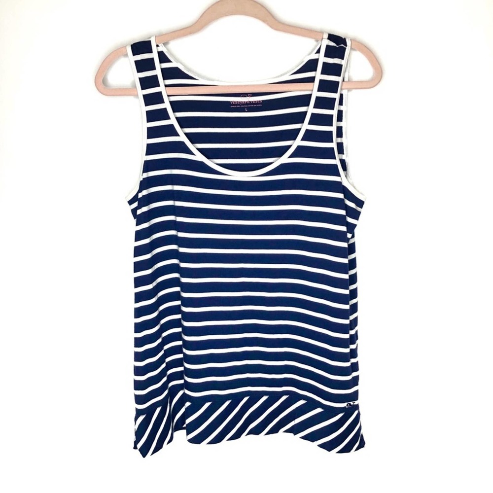 Vineyard vines nautical striped tank top